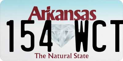 AR license plate 154WCT