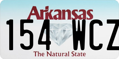 AR license plate 154WCZ