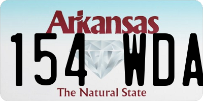 AR license plate 154WDA