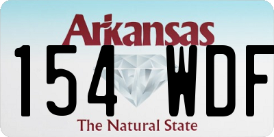 AR license plate 154WDF