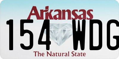 AR license plate 154WDG