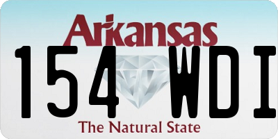 AR license plate 154WDI
