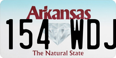 AR license plate 154WDJ