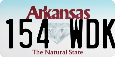 AR license plate 154WDK