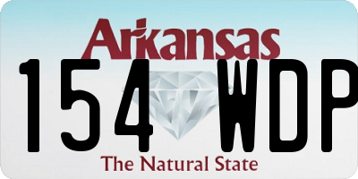 AR license plate 154WDP