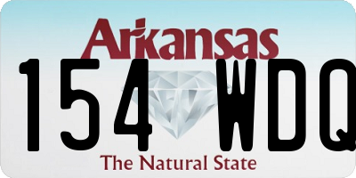 AR license plate 154WDQ