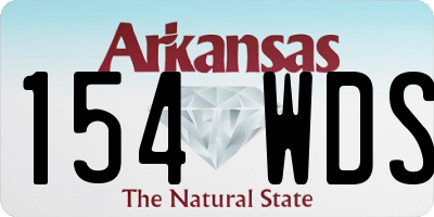 AR license plate 154WDS