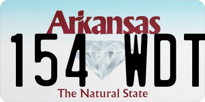 AR license plate 154WDT
