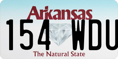 AR license plate 154WDU