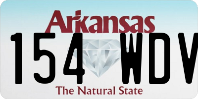 AR license plate 154WDV