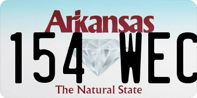 AR license plate 154WEC