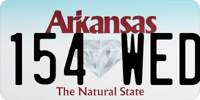 AR license plate 154WED
