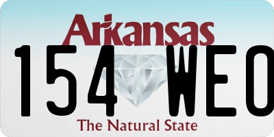AR license plate 154WEO