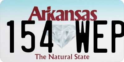 AR license plate 154WEP