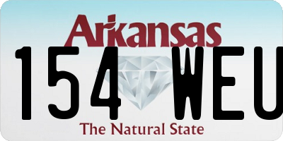 AR license plate 154WEU