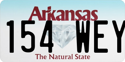 AR license plate 154WEY