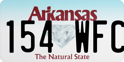 AR license plate 154WFC