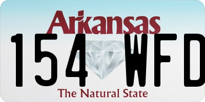 AR license plate 154WFD