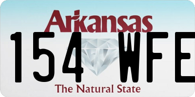 AR license plate 154WFE
