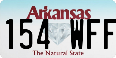 AR license plate 154WFF