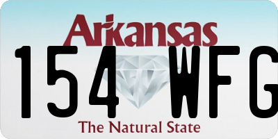AR license plate 154WFG
