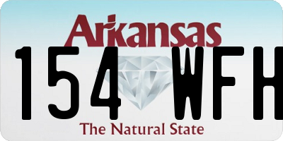 AR license plate 154WFH