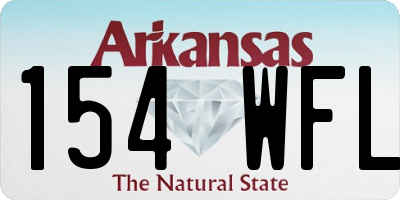 AR license plate 154WFL