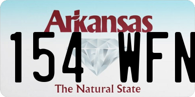 AR license plate 154WFN