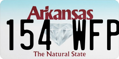 AR license plate 154WFP