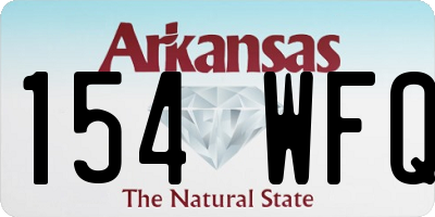 AR license plate 154WFQ