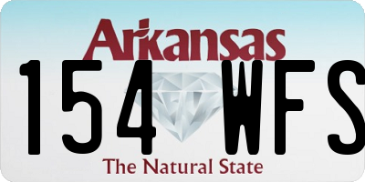 AR license plate 154WFS