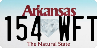 AR license plate 154WFT