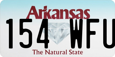 AR license plate 154WFU