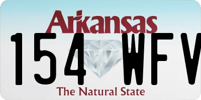 AR license plate 154WFV