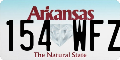 AR license plate 154WFZ