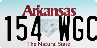 AR license plate 154WGC