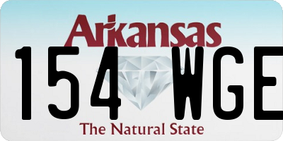 AR license plate 154WGE