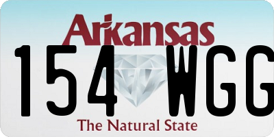 AR license plate 154WGG