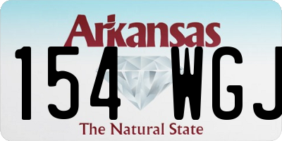 AR license plate 154WGJ