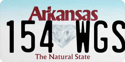 AR license plate 154WGS