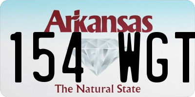 AR license plate 154WGT