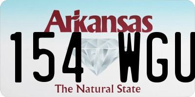 AR license plate 154WGU