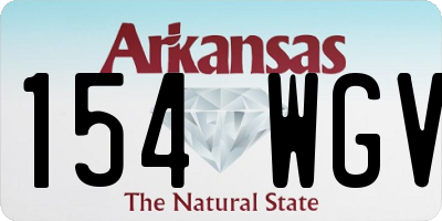 AR license plate 154WGV