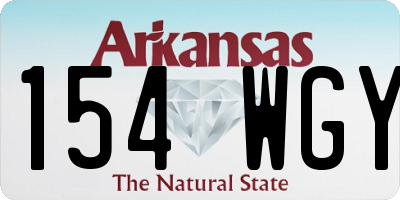 AR license plate 154WGY