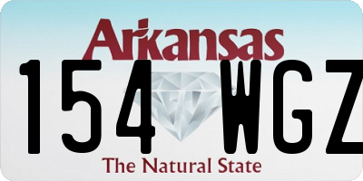 AR license plate 154WGZ