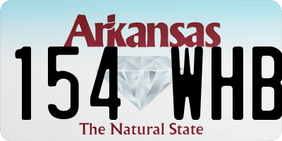 AR license plate 154WHB