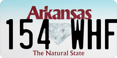 AR license plate 154WHF