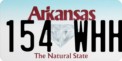 AR license plate 154WHH