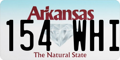AR license plate 154WHI
