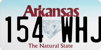 AR license plate 154WHJ